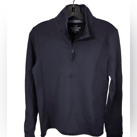 Vineyard Vines Womens Navy Blue Pullover Jacket 1/4 Zip Performance Golf Sz XS - Picture 1 of 11